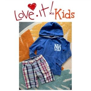 Boys sweatshirt and shorts